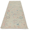 3x10 Gray and Ivory Turkish Oushak Runner