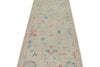 3x10 Gray and Ivory Turkish Oushak Runner