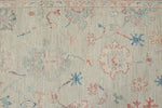 3x10 Gray and Ivory Turkish Oushak Runner