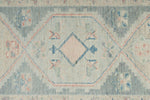 3x10 Gray and Ivory Turkish Oushak Runner