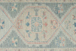 3x10 Gray and Ivory Turkish Oushak Runner