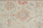 3x10 Blue and Ivory Turkish Oushak Runner