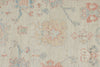 3x10 Blue and Ivory Turkish Oushak Runner