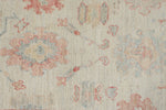 3x10 Blue and Ivory Turkish Oushak Runner