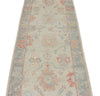 3x10 Blue and Ivory Turkish Oushak Runner