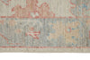 3x10 Blue and Ivory Turkish Oushak Runner