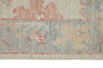 3x10 Blue and Ivory Turkish Oushak Runner