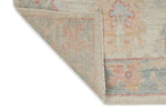 3x10 Blue and Ivory Turkish Oushak Runner