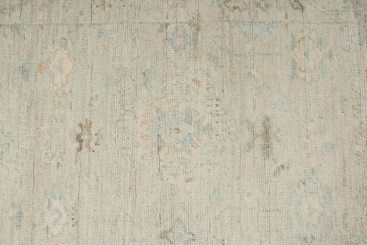 3x10 Ivory Turkish Oushak Runner