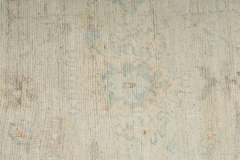 3x10 Ivory Turkish Oushak Runner