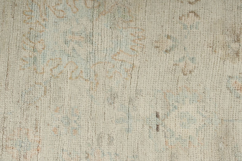 3x10 Ivory Turkish Oushak Runner