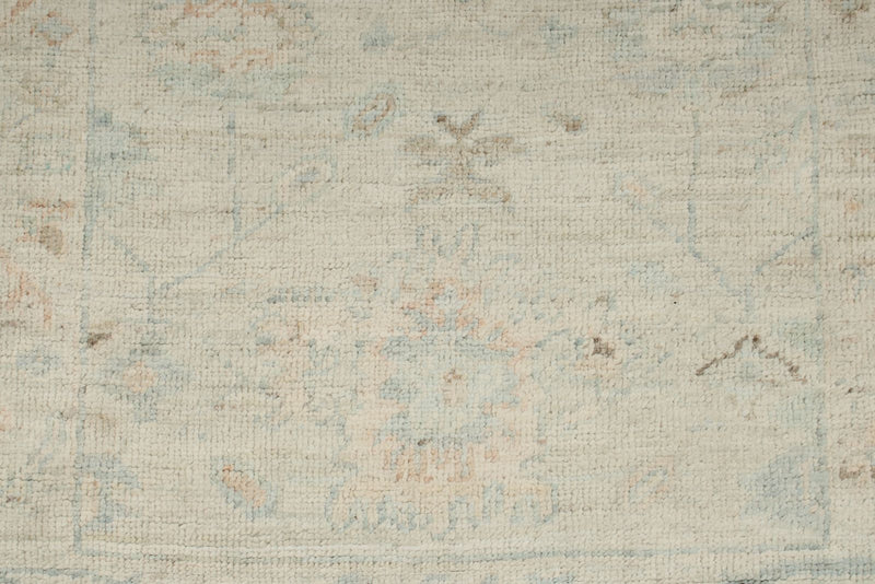 3x10 Ivory Turkish Oushak Runner