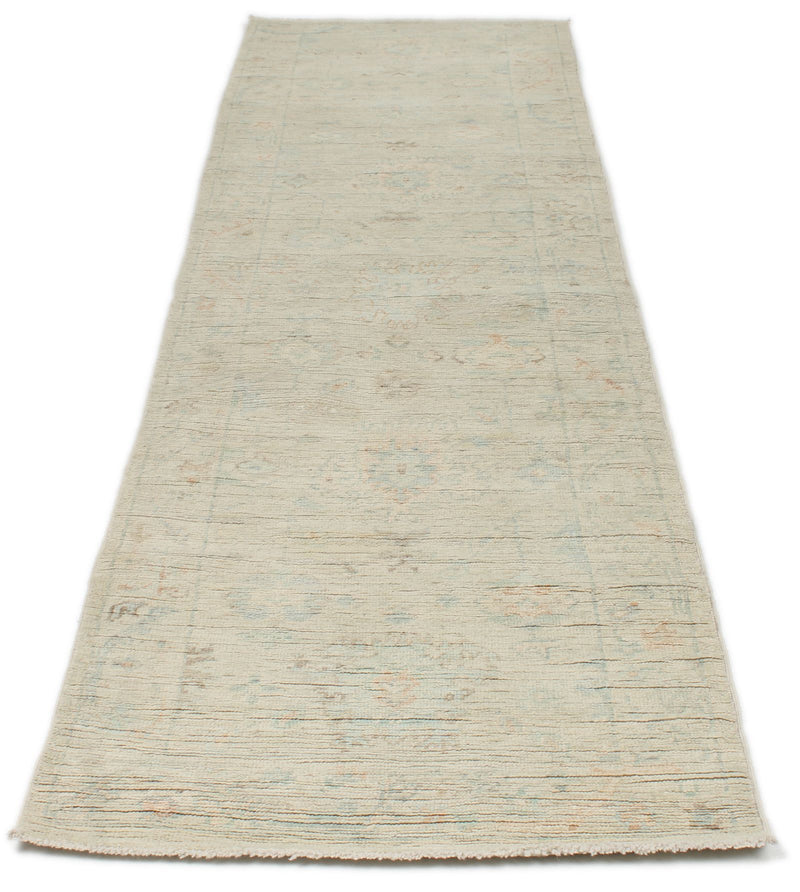 3x10 Ivory Turkish Oushak Runner