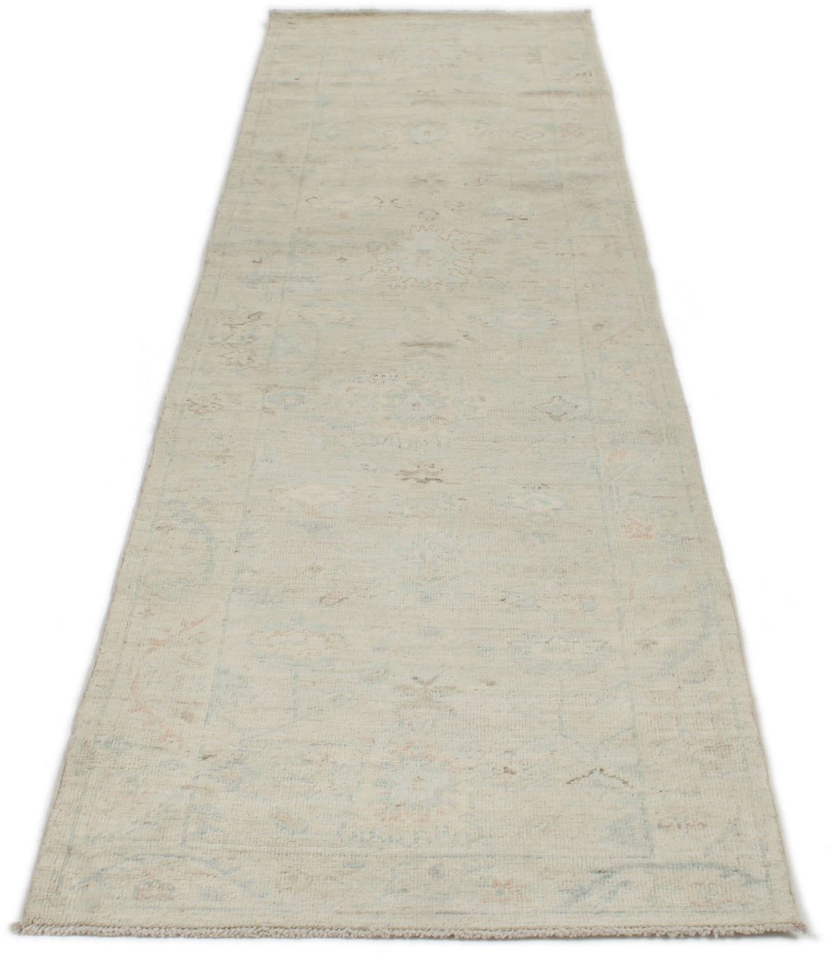 3x10 Ivory Turkish Oushak Runner