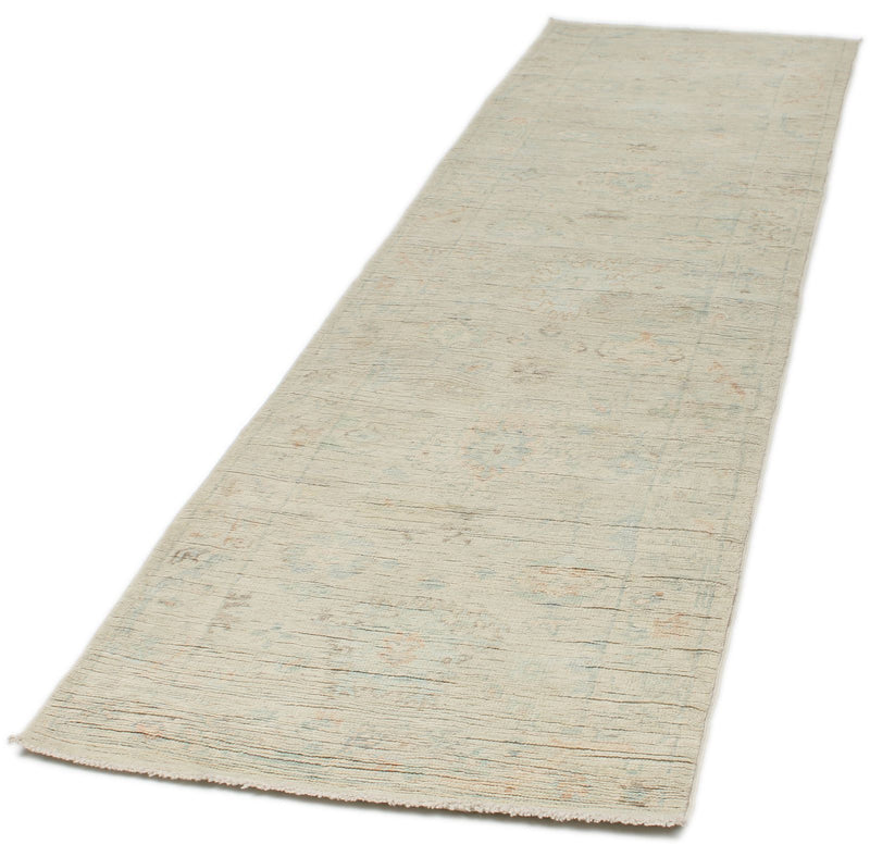 3x10 Ivory Turkish Oushak Runner