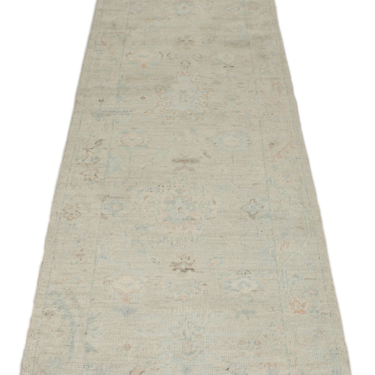 3x10 Ivory Turkish Oushak Runner