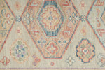 3x10 Beige and Multicolor Turkish Oushak Runner