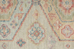 3x10 Beige and Multicolor Turkish Oushak Runner