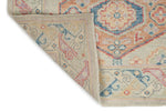 3x10 Beige and Multicolor Turkish Oushak Runner