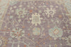 9x12 Purple and Ivory Turkish Oushak Rug