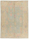 9x12 Gray and Multicolor Turkish Oushak Rug