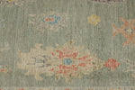 9x12 Gray and Multicolor Turkish Oushak Rug