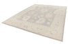 9x12 Gray and Ivory Turkish Oushak Rug