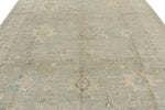 9x12 Gray and Ivory Turkish Oushak Rug