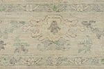 9x12 Gray and Ivory Turkish Oushak Rug