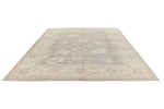 9x12 Gray and Ivory Turkish Oushak Rug