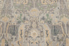 8x9 Gray and Beige Turkish Oushak Rug