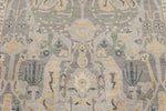 8x9 Gray and Beige Turkish Oushak Rug