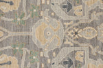 8x9 Gray and Beige Turkish Oushak Rug