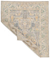 8x9 Gray and Beige Turkish Oushak Rug