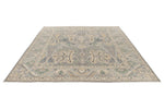 8x9 Gray and Beige Turkish Oushak Rug