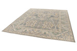 8x9 Gray and Beige Turkish Oushak Rug