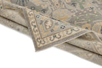 8x9 Gray and Beige Turkish Oushak Rug