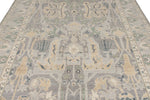 8x9 Gray and Beige Turkish Oushak Rug