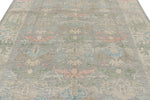 8x10 Gray and Ivory Turkish Oushak Rug