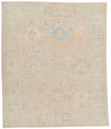 8x10 Light Purple and Ivory Turkish Oushak Rug