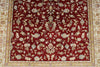 3x5 Red and Ivory Turkish Silk Rug