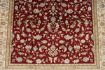 3x5 Red and Ivory Turkish Silk Rug
