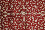 3x5 Red and Ivory Turkish Silk Rug