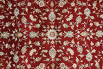 3x5 Red and Ivory Turkish Silk Rug