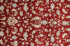 3x5 Red and Ivory Turkish Silk Rug