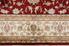 3x5 Red and Ivory Turkish Silk Rug