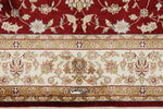 3x5 Red and Ivory Turkish Silk Rug