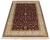 3x5 Red and Ivory Turkish Silk Rug