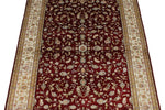 3x5 Red and Ivory Turkish Silk Rug