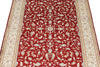 3x5 Red and Ivory Turkish Silk Rug